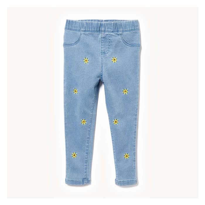 Toddler Girls' Embroidered Jegging